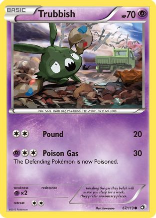 Trubbish (67/113) [Black & White: Legendary Treasures] Reverse Holofoil