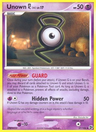 Unown G (57/106) [Diamond & Pearl: Great Encounters] Reverse Holofoil