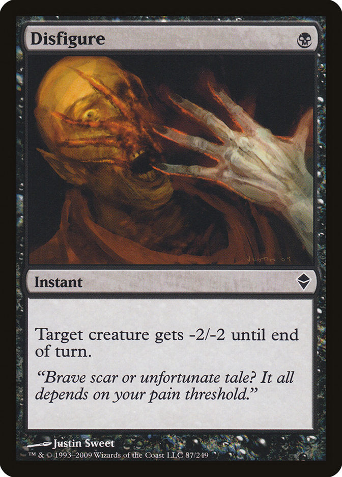 Disfigure [Zendikar] Foil