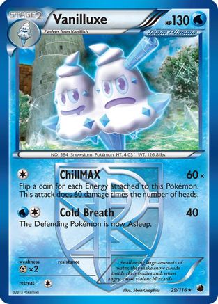 Vanilluxe (29/116) [Black & White: Plasma Freeze] Reverse Holofoil