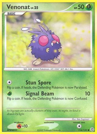 Venonat (116/132) [Diamond & Pearl: Secret Wonders] Reverse Holofoil