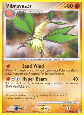 Vibrava (74/132) [Diamond & Pearl: Secret Wonders] Reverse Holofoil