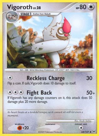Vigoroth (64/127) [Platinum: Base Set] Reverse Holofoil
