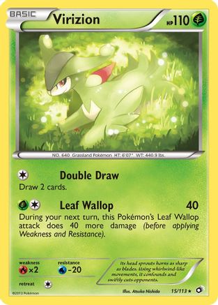 Virizion (15/113) [Black & White: Legendary Treasures] Reverse Holofoil