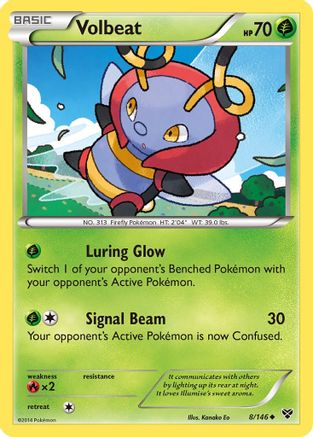 Volbeat (8/146) [XY: Base Set] Reverse Holofoil