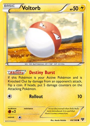 Voltorb (44/146) [XY: Base Set] Reverse Holofoil