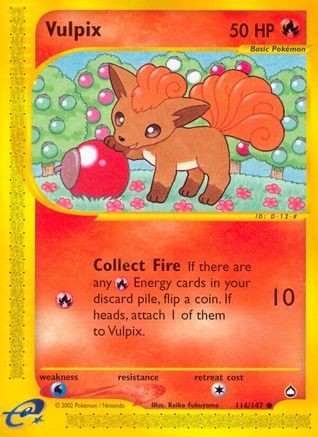 Vulpix (116/147) [Aquapolis] Reverse Holofoil
