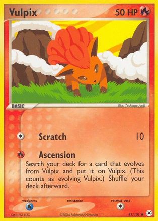 Vulpix (81/101) [EX: Hidden Legends] Reverse Holofoil
