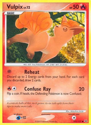 Vulpix (102/127) [Platinum: Base Set] Reverse Holofoil