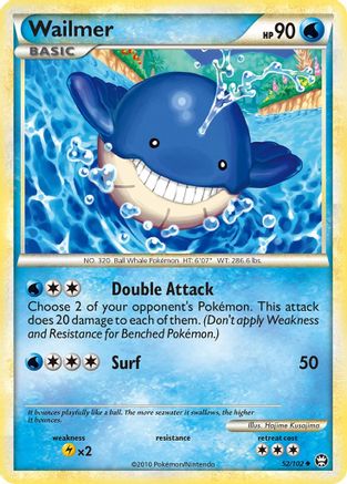 Wailmer (52/102) [HeartGold & SoulSilver: Triumphant] Reverse Holofoil