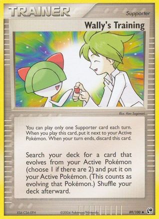 Wally's Training (89/100) [EX: Sandstorm] Reverse Holofoil