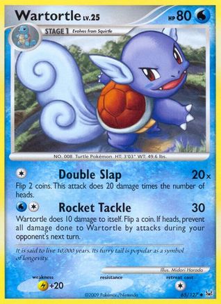 Wartortle (65/127) [Platinum: Base Set] Reverse Holofoil