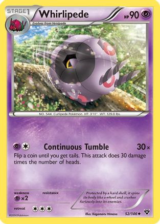 Whirlipede (52/146) [XY: Base Set] Reverse Holofoil