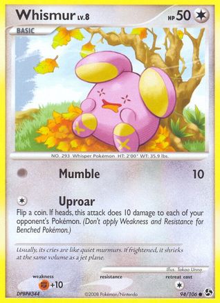 Whismur (94/106) [Diamond & Pearl: Great Encounters] Reverse Holofoil