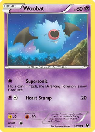 Woobat (50/108) [Black & White: Dark Explorers] Reverse Holofoil