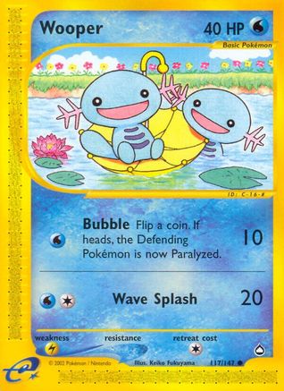 Wooper (117/147) [Aquapolis] Reverse Holofoil