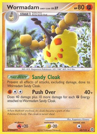 Wormadam Sandy Cloak (42/132) [Diamond & Pearl: Secret Wonders] Reverse Holofoil