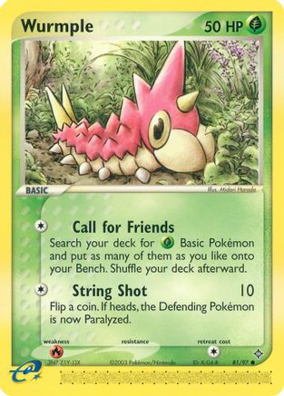 Wurmple (81/97) [EX: Dragon] Reverse Holofoil