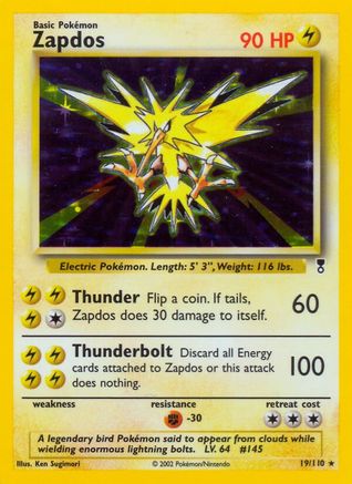 Zapdos (19/110) [Legendary Collection] Reverse Holofoil