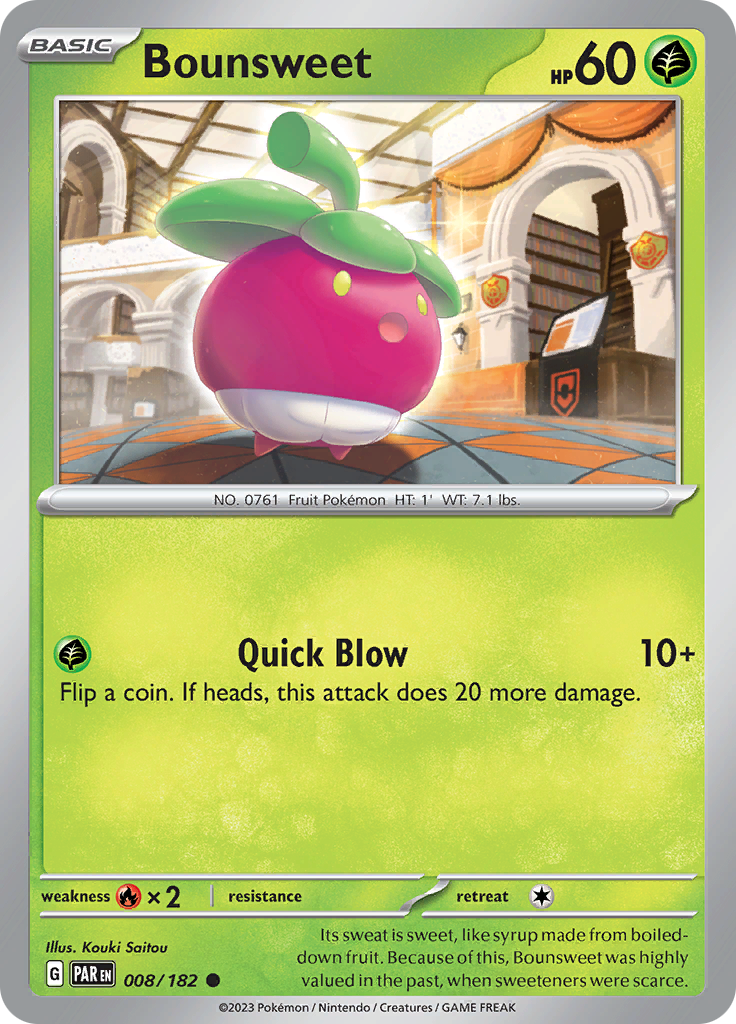 Bounsweet (008/182) [Scarlet & Violet: Paradox Rift] Reverse Holofoil