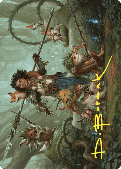 Ellivere of the Wild Court // Ellivere of the Wild Court  [Wilds of Eldraine Art Series] (Borderless) Foil
