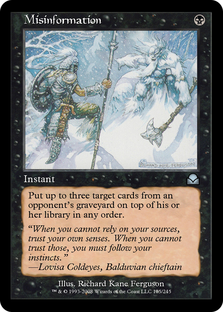Misinformation  [Masters Edition II] Foil