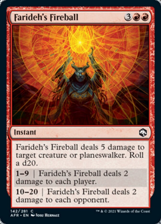 Farideh's Fireball [Dungeons & Dragons: Adventures in the Forgotten Realms] Foil -1