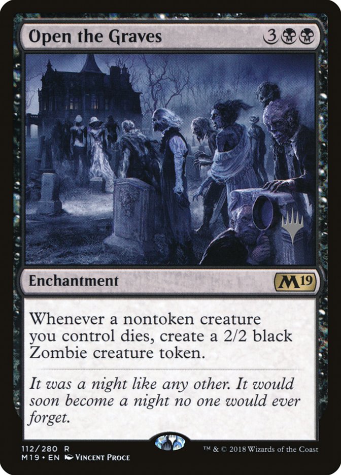 Open the Graves (Promo Pack) [Core Set 2019 Promos] Foil
