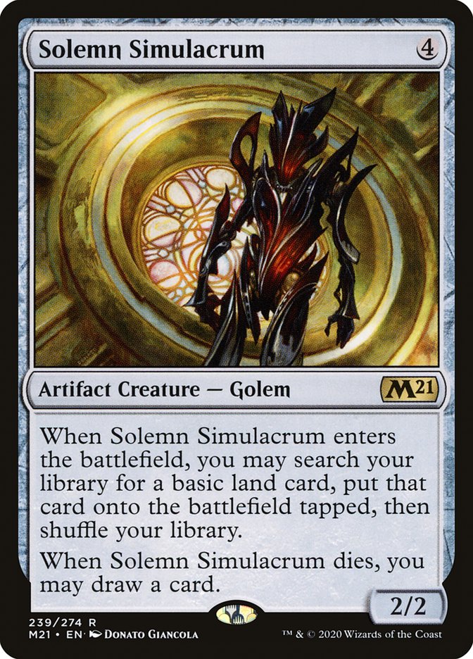 Solemn Simulacrum [Core Set 2021] Foil