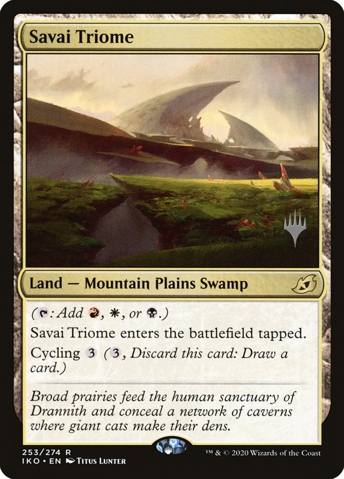 Savai Triome (Promo Pack) [Ikoria: Lair of Behemoths Promos] Foil