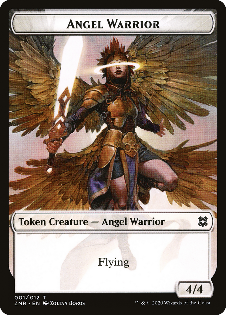 Angel Warrior  [Zendikar Rising Tokens] Foil