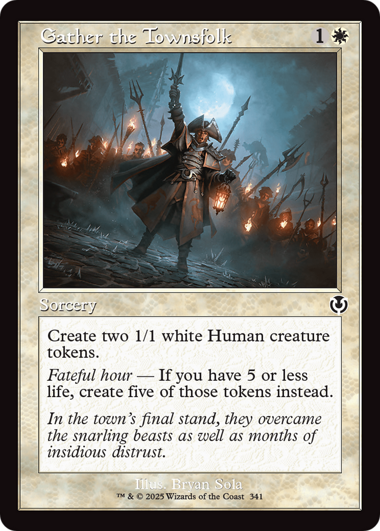 Gather the Townsfolk (Retro Frame) [Innistrad Remastered] Foil