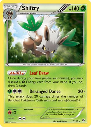 Shiftry (7/106) [XY: Flashfire] Reverse Holofoil