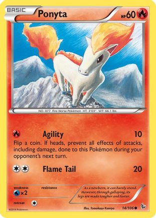 Ponyta (14/106) [XY: Flashfire] Reverse Holofoil