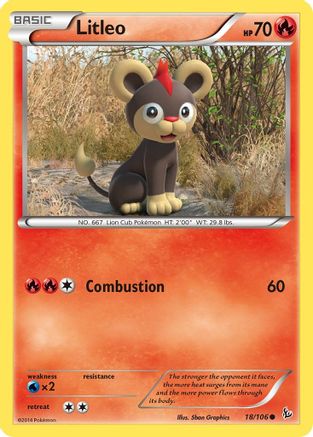 Litleo (18/106) [XY: Flashfire] Reverse Holofoil