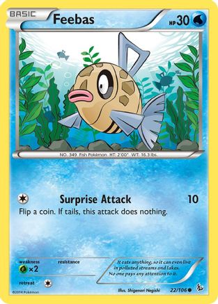 Feebas (22/106) [XY: Flashfire] Reverse Holofoil