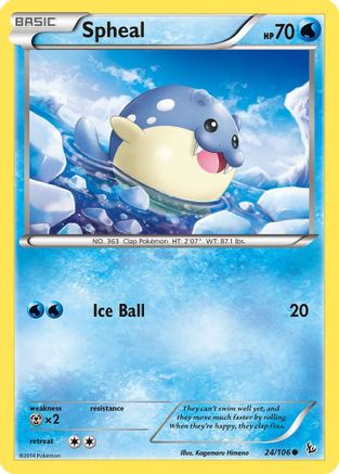 Spheal (24/106) [XY: Flashfire] Reverse Holofoil