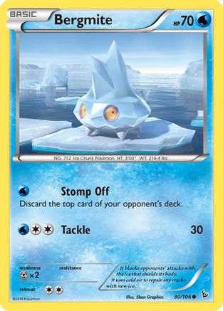 Bergmite (30/106) [XY: Flashfire] Reverse Holofoil