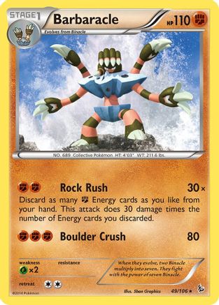 Barbaracle (49/106) [XY: Flashfire] Reverse Holofoil