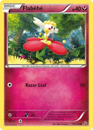 Flabebe (63/106) [XY: Flashfire] Reverse Holofoil