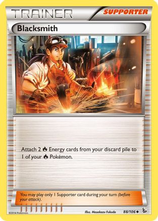 Blacksmith (88/106) [XY: Flashfire] Reverse Holofoil