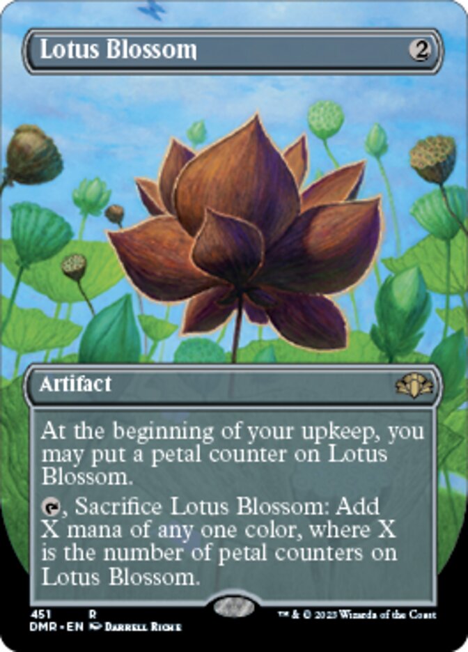Lotus Blossom (Borderless Alternate Art) [Dominaria Remastered] Foil