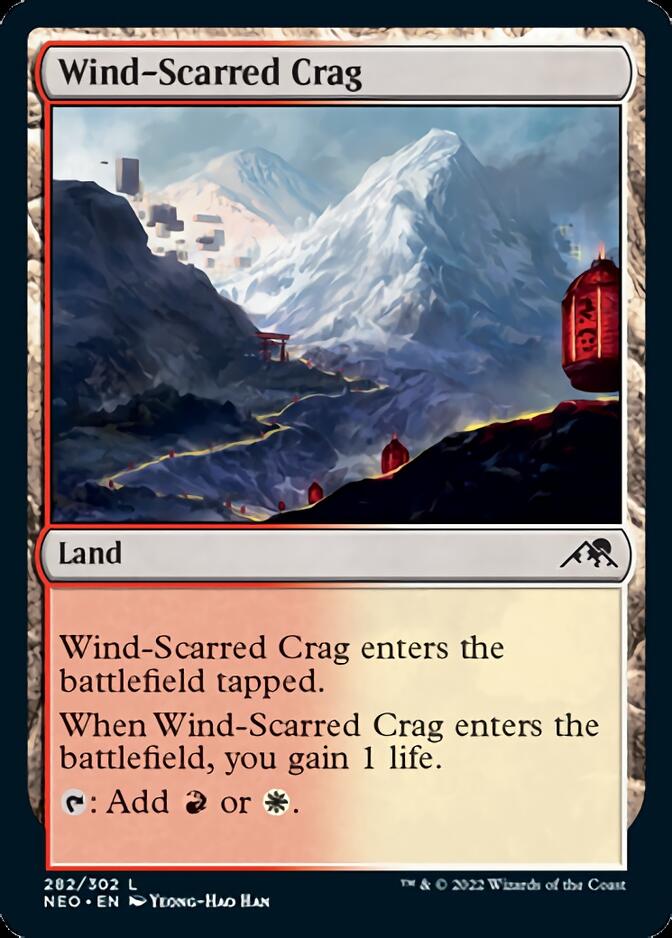 Wind-Scarred Crag [Kamigawa: Neon Dynasty] Foil