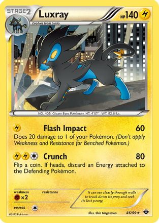 Luxray (46/99) [Black & White: Next Destinies] Reverse Holofoil