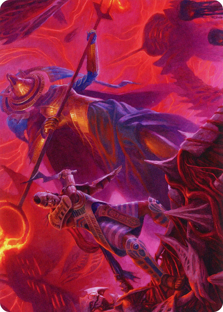 Djeru and Hazoret // Djeru and Hazoret  [March of the Machine Art Series] (Borderless) Foil