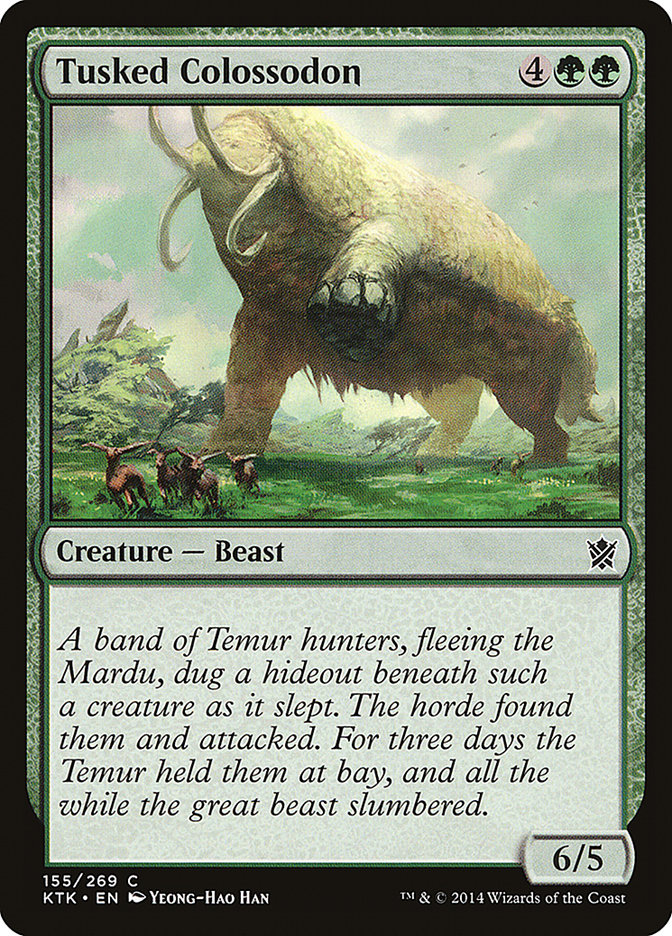 Tusked Colossodon [Khans of Tarkir] Foil