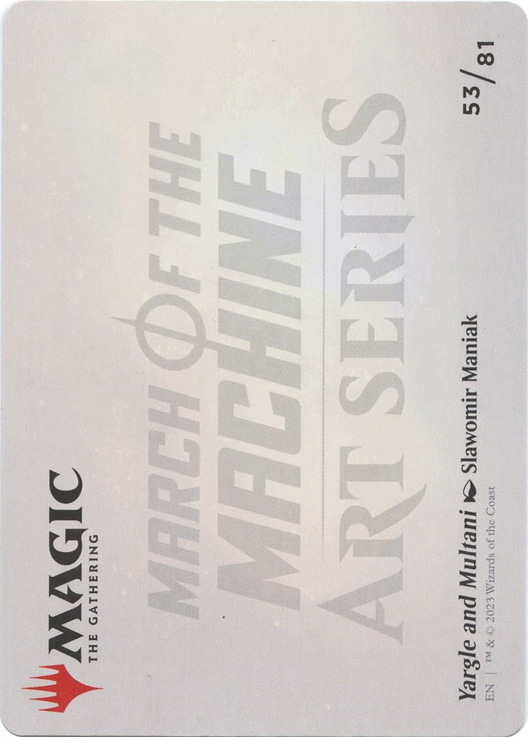 Yargle and Multani // Yargle and Multani  [March of the Machine Art Series] (Borderless)