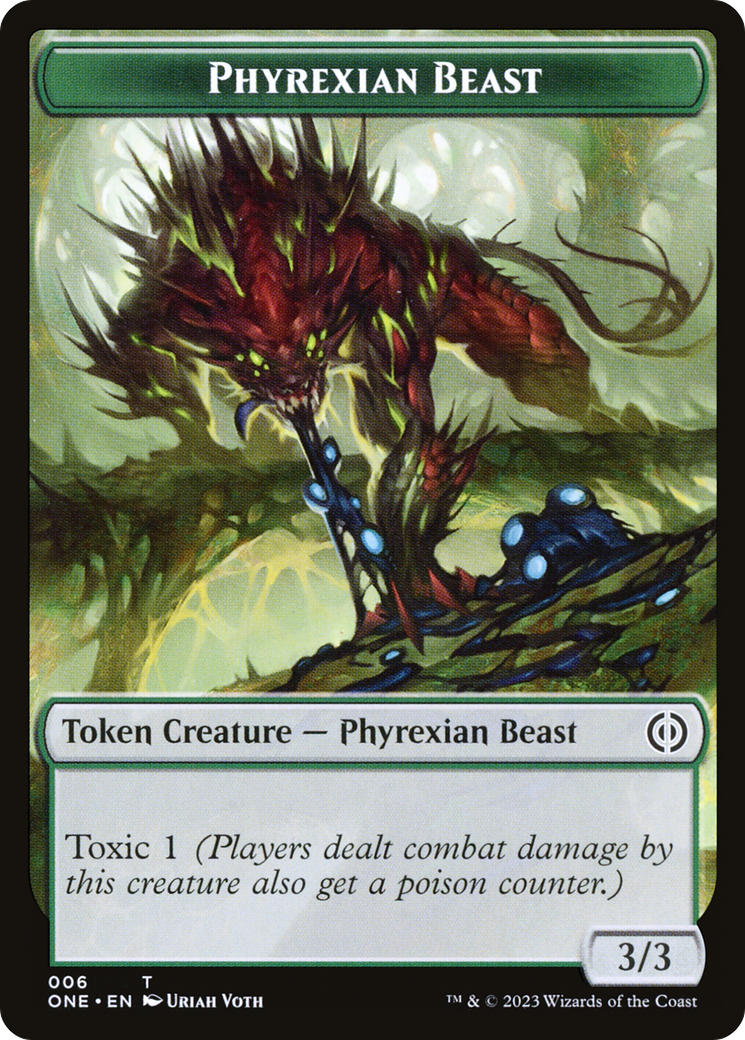 Phyrexian Beast  [Phyrexia: All Will Be One Tokens] Foil