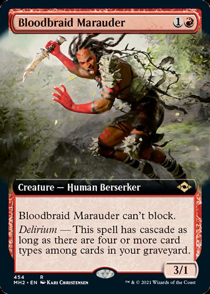 Bloodbraid Marauder (Extended Art) [Modern Horizons 2] Foil