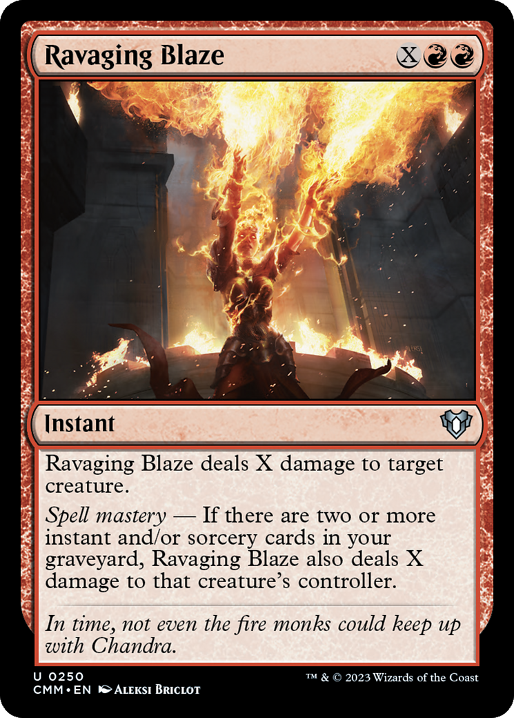Ravaging Blaze [Commander Masters] Foil